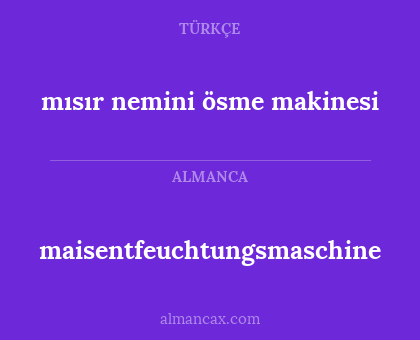 maisentfeuchtungsmaschine - mısır nemini ösme makinesi