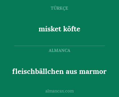 fleischbällchen aus marmor - misket köfte