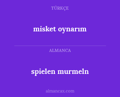 misket oynarım - spielen murmeln