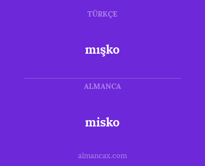 misko - mışko