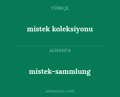 mistek-sammlung - mistek koleksiyonu