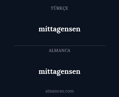mittagensen - mittagensen