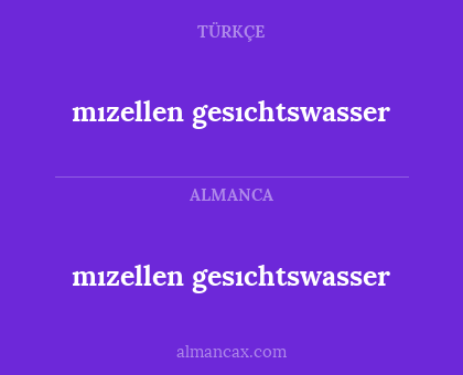 mızellen gesıchtswasser - mızellen gesıchtswasser
