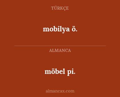 möbel pi. - mobilya ö.