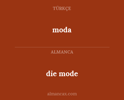 die mode - moda