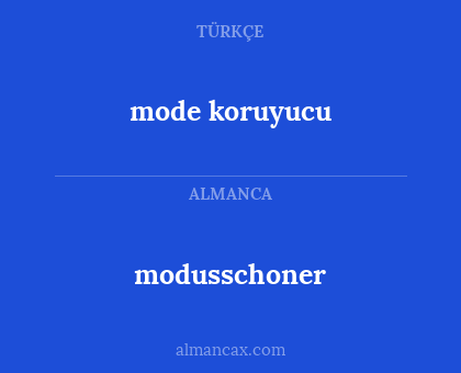 mode koruyucu - modusschoner