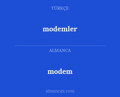modemler - modem