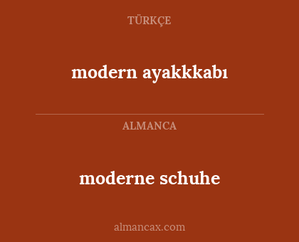 moderne schuhe - modern ayakkkabı