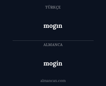 mogin - mogın
