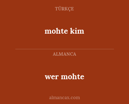 mohte kim - wer mohte