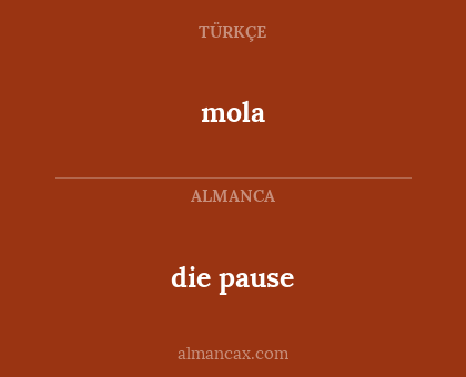 die pause - mola
