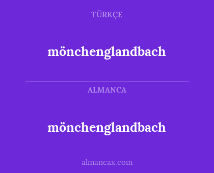 mönchenglandbach - mönchenglandbach