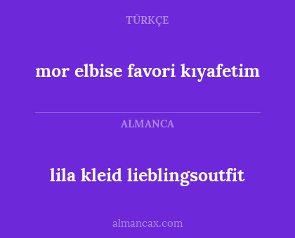 mor elbise favori kıyafetim - lila kleid lieblingsoutfit