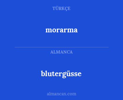 blutergüsse - morarma