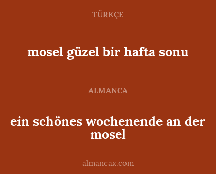 ein schönes wochenende an der mosel - mosel güzel bir hafta sonu