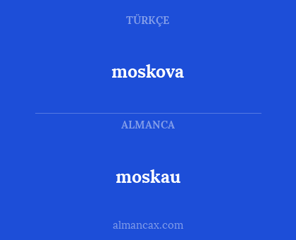 moskau - moskova