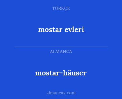 mostar evleri - mostar-häuser