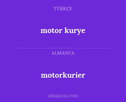 motorkurier - motor kurye
