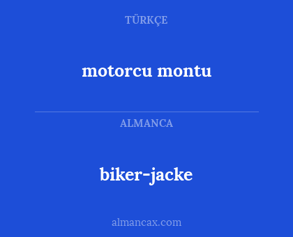 motorcu montu - biker-jacke