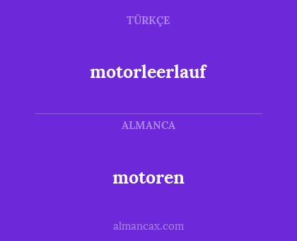 motorleerlauf - motoren