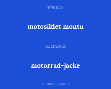 motorrad-jacke - motosiklet montu