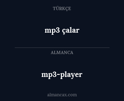 mp3-player - mp3 çalar