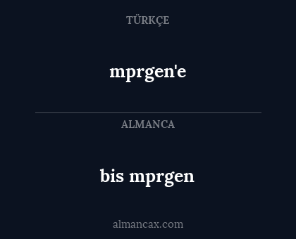 mprgen'e - bis mprgen