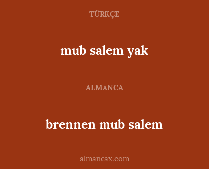 brennen mub salem - mub salem yak