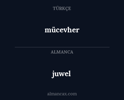 juwel - mücevher