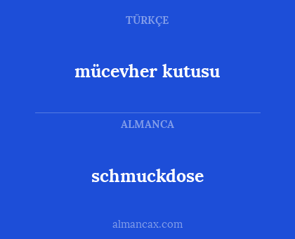 schmuckdose - mücevher kutusu