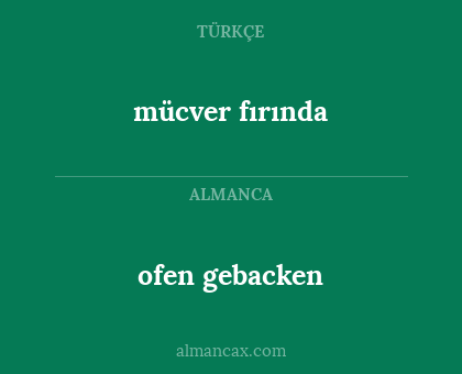 ofen gebacken - mücver fırında