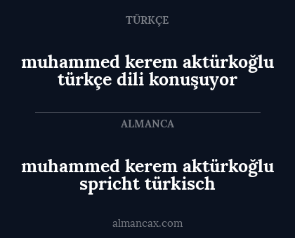 muhammed kerem aktürkoğlu türkçe dili konuşuyor - muhammed kerem aktürkoğlu spricht türkisch