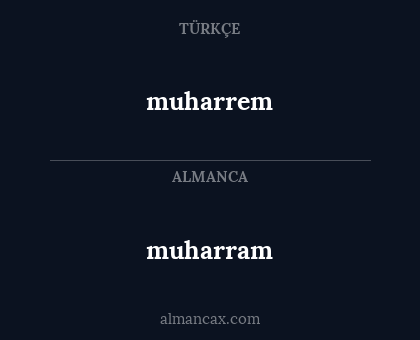 muharrem - muharram