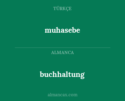 buchhaltung - muhasebe