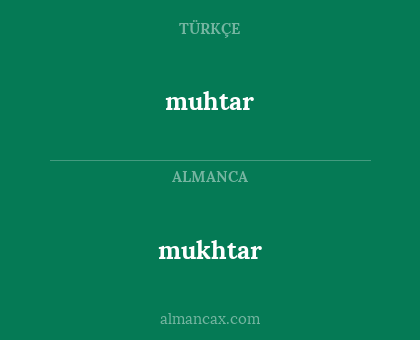 mukhtar - muhtar