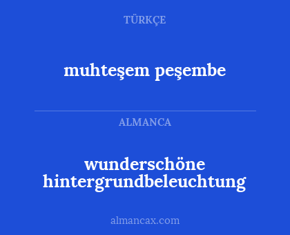 muhteşem peşembe - wunderschöne hintergrundbeleuchtung