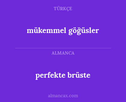 perfekte brüste - mükemmel göğüsler