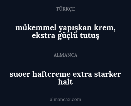suoer haftcreme extra starker halt - mükemmel yapışkan krem, ekstra güçlü tutuş