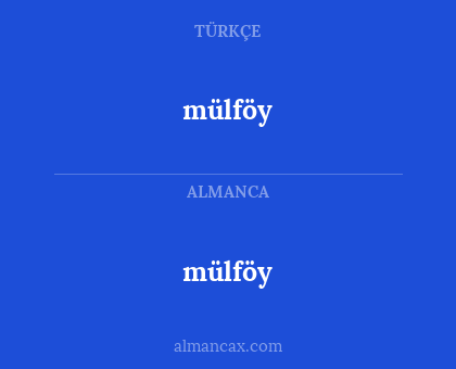 mülföy - mülföy