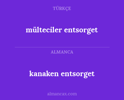 mülteciler entsorget - kanaken entsorget
