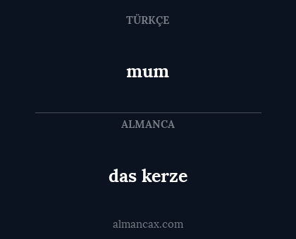 mum - das kerze