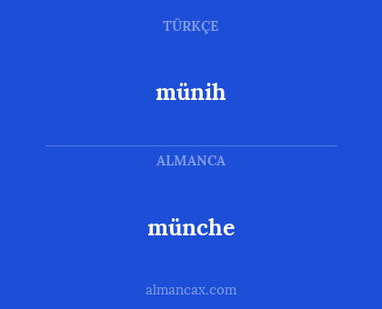 münih - münche
