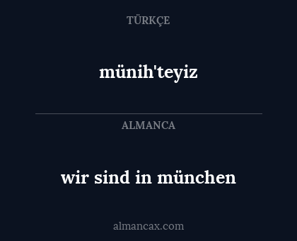 münih'teyiz - wir sind in münchen