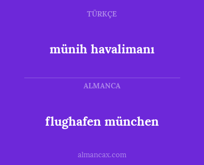 flughafen münchen - münih havalimanı