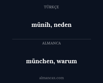 münchen, warum - münih, neden
