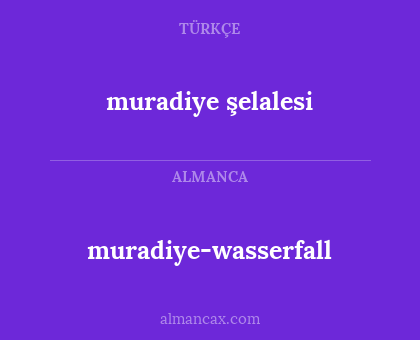 muradiye şelalesi - muradiye-wasserfall