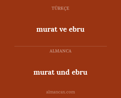 murat und ebru - murat ve ebru