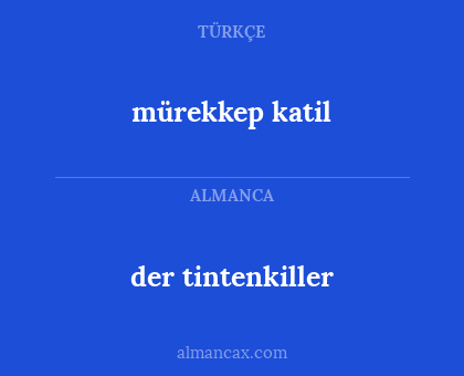 mürekkep katil - der tintenkiller