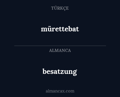 mürettebat - besatzung