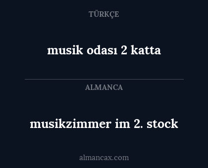 musik odası 2 katta - musikzimmer im 2. stock